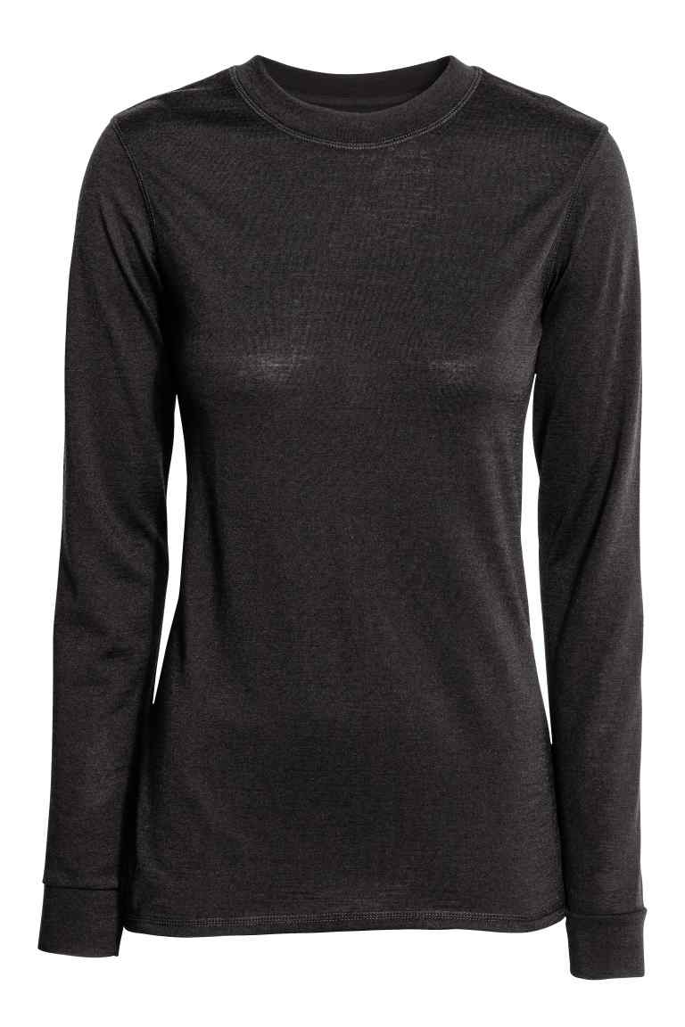 Wool base layer top